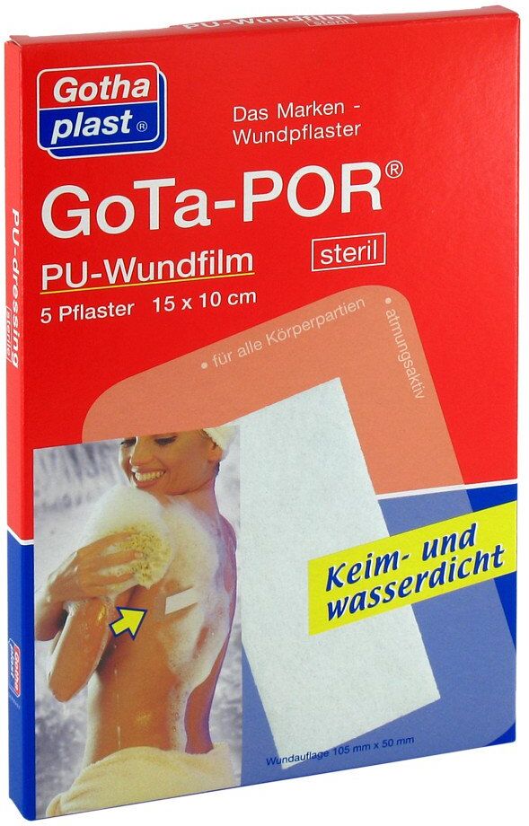Gota-por Pu Wundfilm 15x10 cm steril Pflaster