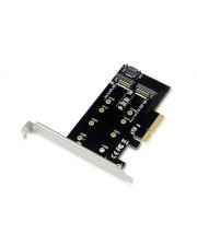 Conceptronic EMRICK 2-in-1-M.2-SSD-PCIe-Adapter SATA AHCI NVMe PCIe M.2 3.0 Passiv China JMB585 Serial ATA PCI PCI-Express (EMRICK04B)