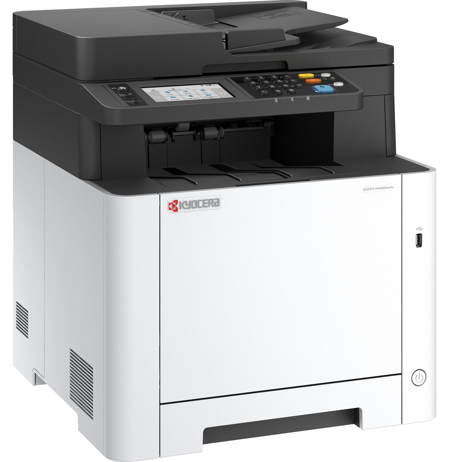 Kyocera ECOSYS MA2600cwfx Plus multifunctionele printer - Grijs/Zwart - USB, LAN, WLAN, Scan, Kopie, Fax en Dubbelzijdig printen en scannen