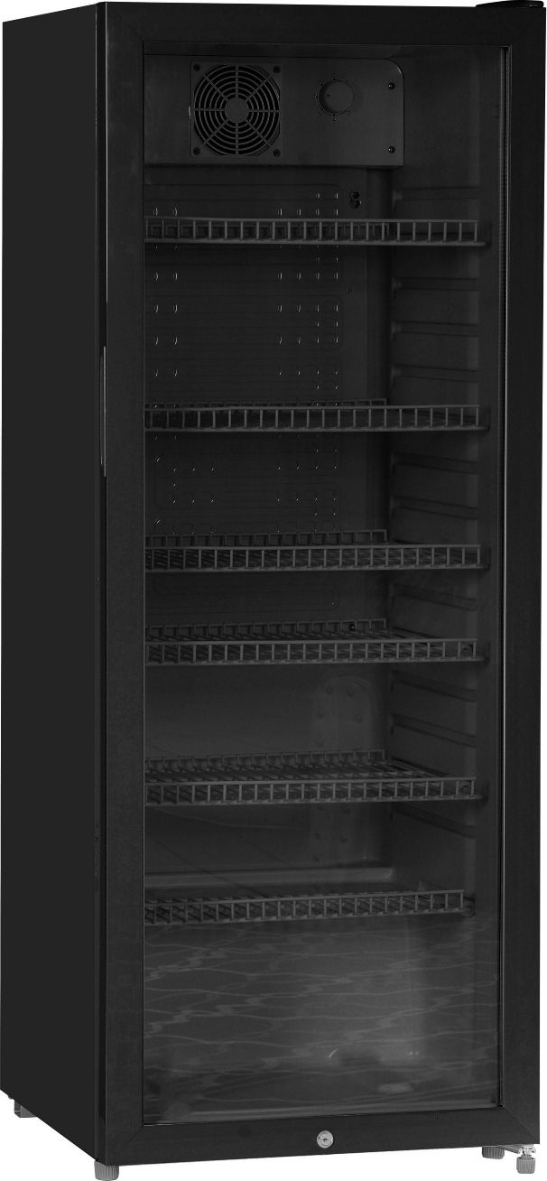Silva Homeline G-KS2435sw Gastro Stand-Flaschenkühlschrank mit Glastür