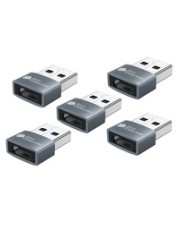 Good Connections Adapter USB 2.0 Stecker A an USB-C Buchse Aluminiumgehäuse grau 5er-Set Grau 5er (USB-AD203-5)
