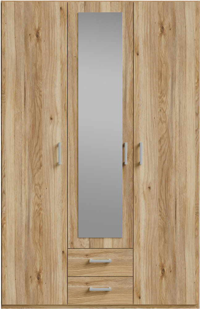 17 Stories Sugata Manufactured Wood Wardrobe Mauvella oak 133.2cm W X 54.2cm D