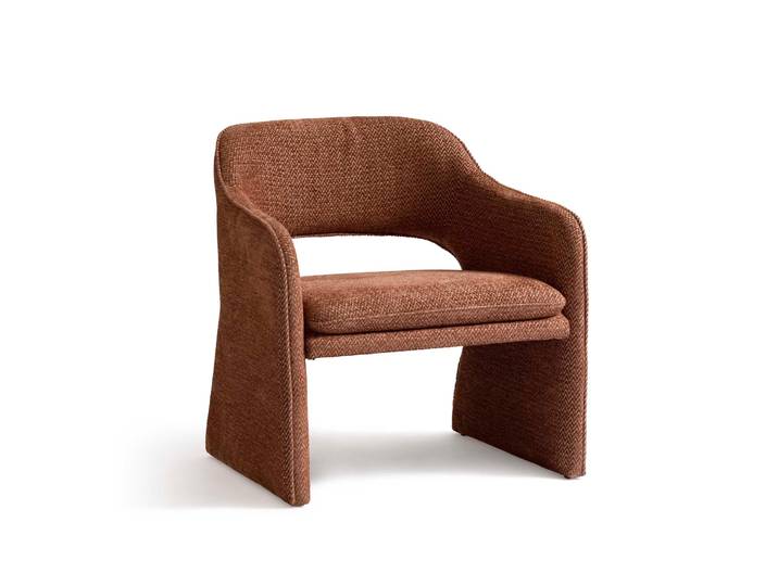 Plush Loungesessel, Kupfer