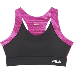 Fila Damen-Sport-BH - Damen - Gr. M - schwarz/print