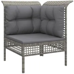 vidaXL, Gartenlounge, Casonica (3x Eckteil + 2x Mittelteil + Fussstütze)