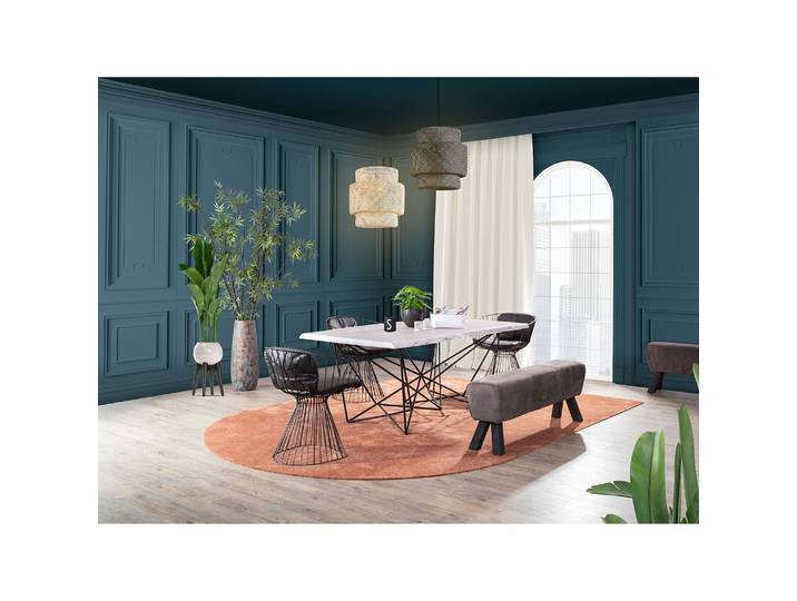 Esstisch Woodgate 195 x 76 x 100cm Weiß