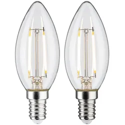 Paulmann 28855 LED Kerze Filament E14 230V 2x250lm 2x2,7W 2700K Klar
