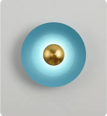 Inspire Curations Nordic Circle LED Up Down Wall Sconce blue two Colors