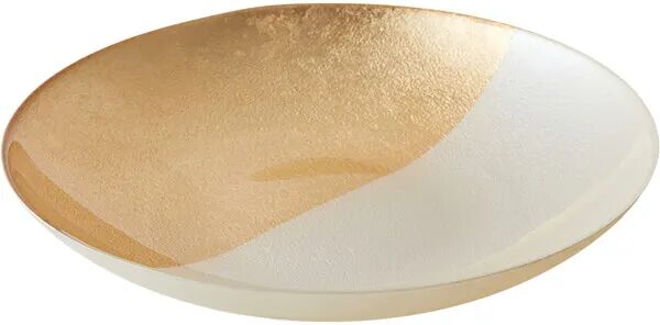 Anton Studios Anton Studio Designs White and Gold Fusion Bowl