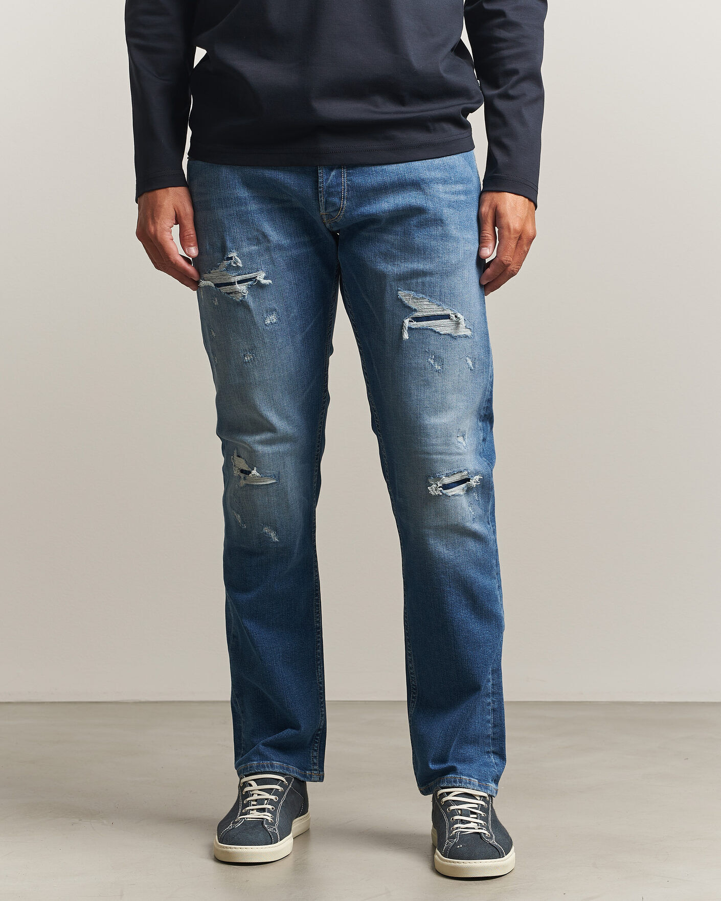 Replay Grover Super Stretch DNA Jeans Medium Blue men W32L32 Blå