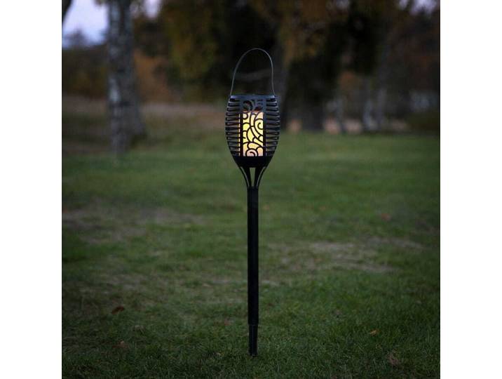 Star Trading Torch Flame, Außen-Bodenbeleuchtung, Schwarz, IP44, Garten, Dämmerungssensor, 1 Glühbirne(n)