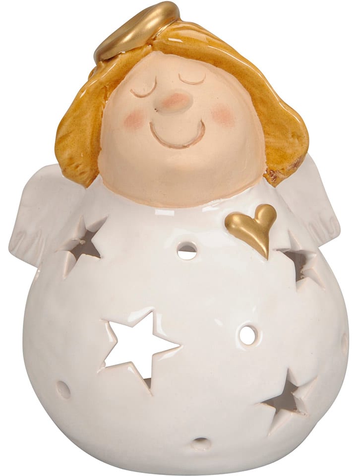 POSIWIO Windlicht "Engel" in Weiß - (H)17 cm - onesize