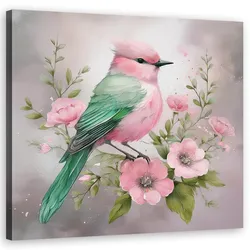WANDBILD tiere shabby chic vogel