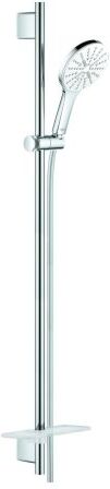 Grohe Rainshower Brausegarnitur 26578LS0 moon white, Brausestange 900mm, 3 Strahlarten