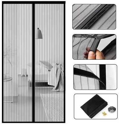 Uplifted Goods Magnetic Mesh Door Screen 35.43 X 82.68