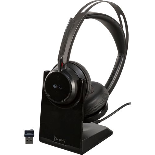 HP Poly Voyager Focus 2 MS Stereo w. Stand USB-C/A