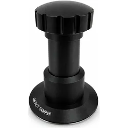 ROASTLY MUNICH Impact-Tamper 51 mm · Espresso Tamper with Push Button · Coffee Tamper with Textured Metal Base · Barista Accessory for Portafilter