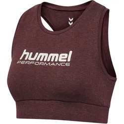 hummel hmlPULSE Logo Low Support Sport-BH Damen 8035 - fudge melange M