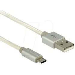 DELOCK 83917 - Sync- & Ladekabel, USB-A -> micro B, 2,0 m
