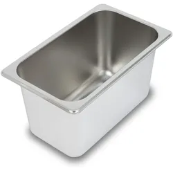 VERTES GN Behälter 1/4 Edelstahl, 150mm tief, temperaturbeständig -40°C bis +300°C, hygienisch, für Bain Marie & Gastro