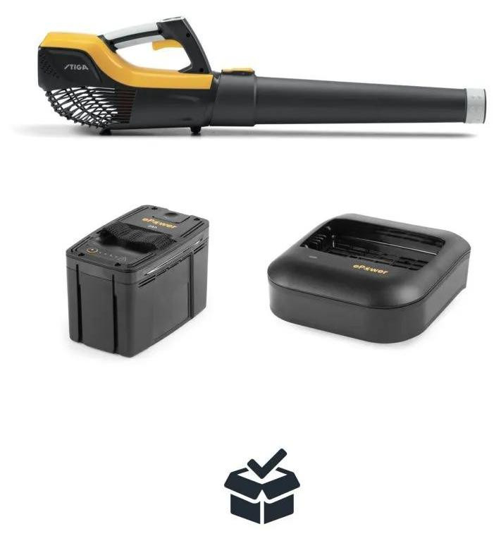 Stiga Accu-loofblazer BL 500e met variabele luchtsnelheid, inclusief accu en oplader
