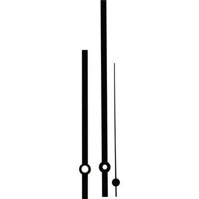 Zeigersatz Standard Aluminium Schwarz Rund