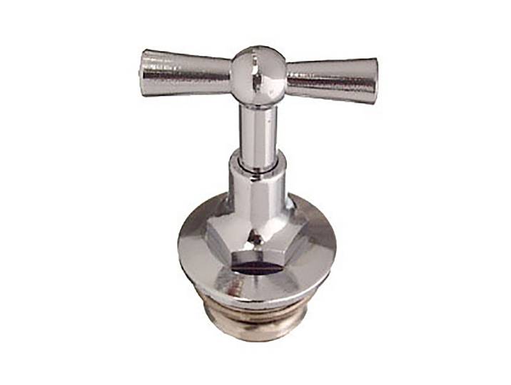 Cornat Ventiloberteil Knebel Matt-Chrom 1/2