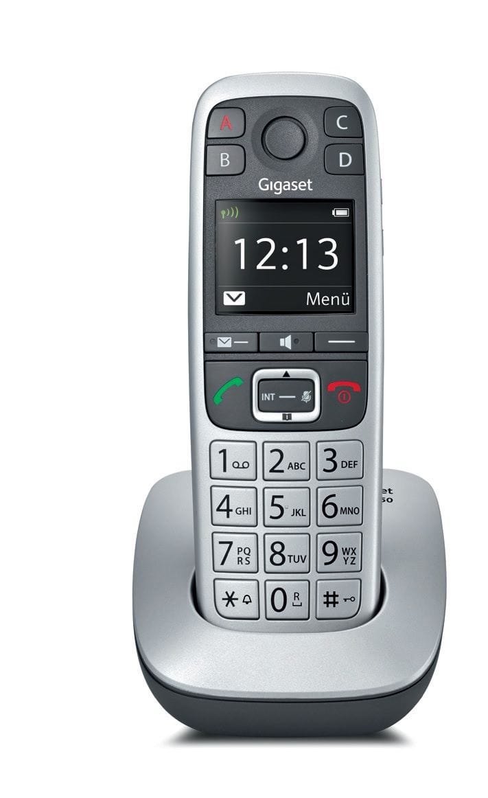 Gigaset Analoges/DECT-Telefon E560 (Schwarz) S30852-H2708-B1