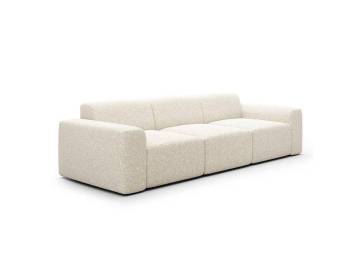 Petits-meubles Sofa Torino 4 Sitzplätze Beige, Holz, 330x70x104 cm, Wohnzimmer, Sofas & Couches, Sofas