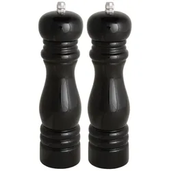 IB Laursen Salzmühle Pfeffermühle Set, schwarz