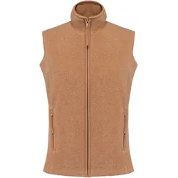 Kariban Damen Microfleece Gilet 'Melodie' Bodywarmer K906 camel heather S