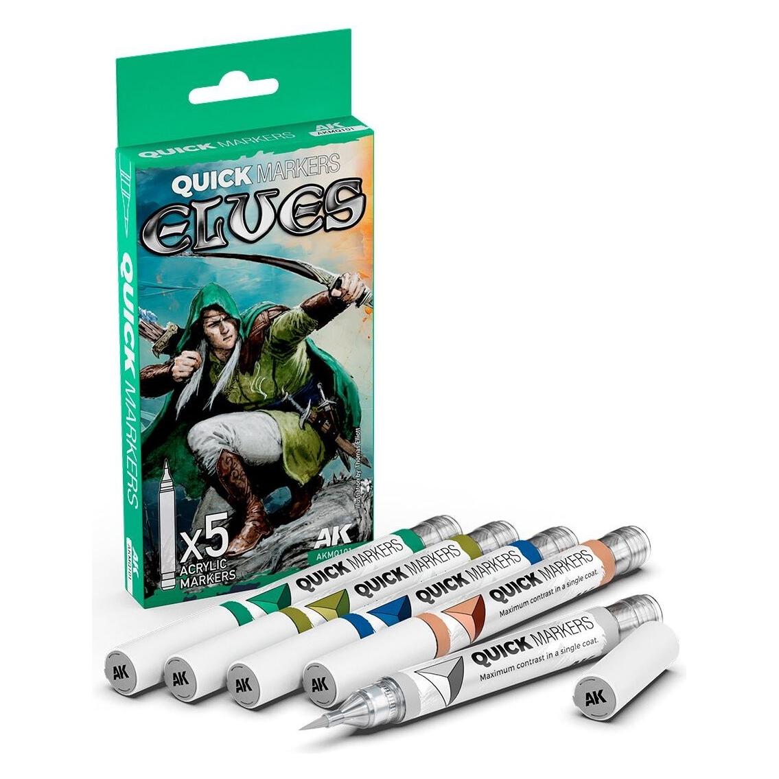 AK Interactive Elves Quick Markers Set (AKMQ101)