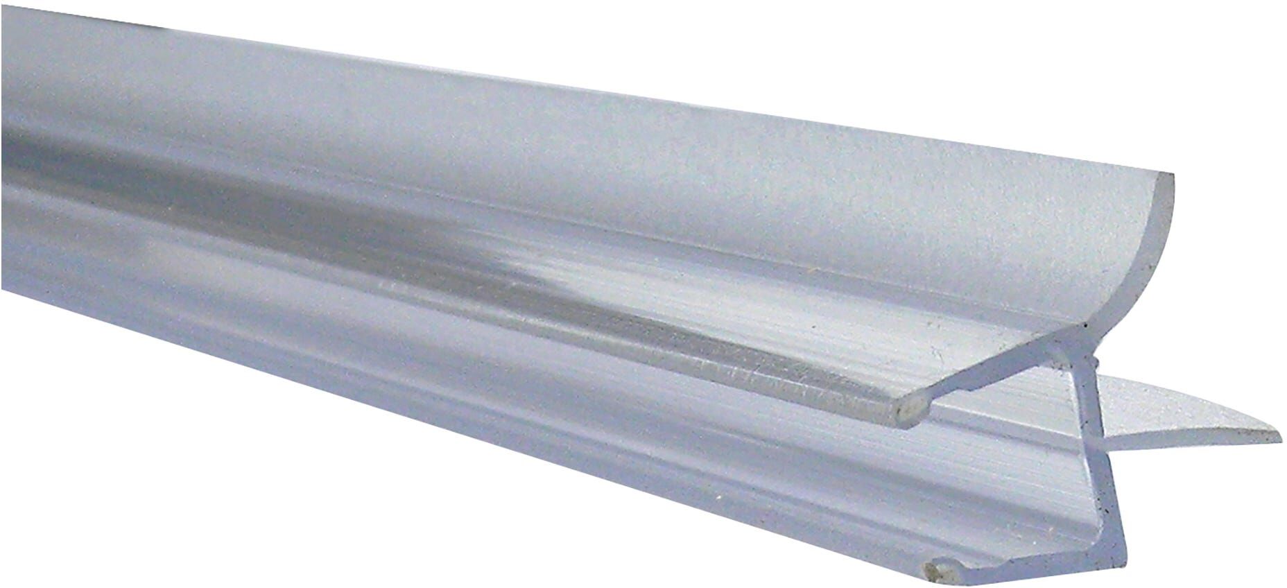 Tecnomat GUARNIZIONE GOCCIOLATOIO SOTTO VETRO CON DOPPIA ALETTA TRASPARENTE H 220 cm PER VETRO 8-10 mm