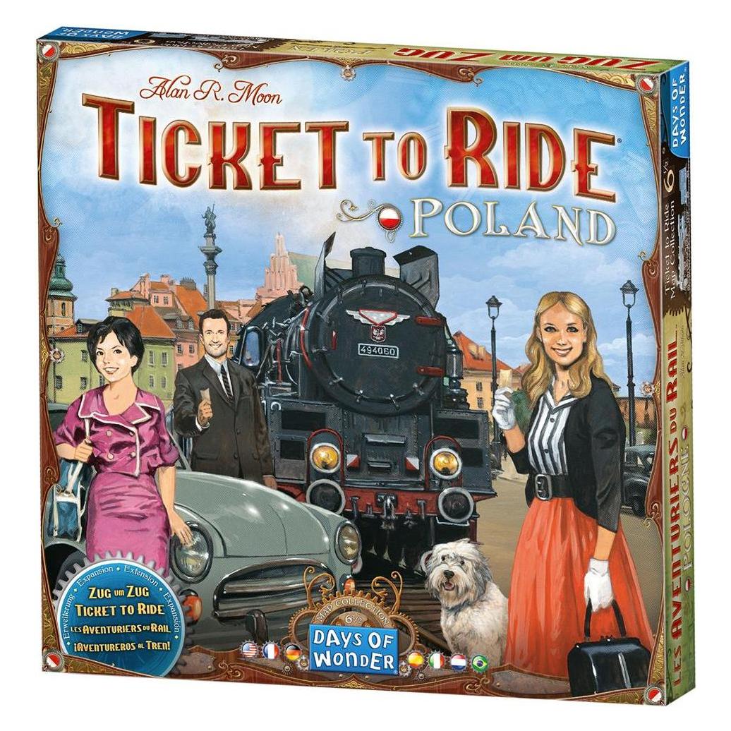 Days of Wonder DOWD0028 - Zug um Zug: Polen, Brettspiel, für 2-4 Spieler, ab 8 Jahren (DE-Erweiterung) (Deutsch, 2 - 4 Spieler) (DOWD0028)