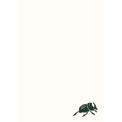 Rhinoceros Beetle Notepad, Notizbuch von Goods for the Study, McNally Editions, 978-1-961341-59-3