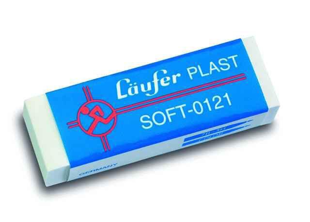 Läufer Radiergummi weiß 01210