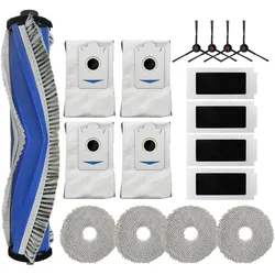 Roboparts Zubehör-Set für Ecovacs Deebot T30S / T30S Pro, Staubsauger Roboter Zubehör, Grau