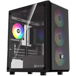 xyz Torre Matx Airone 60 Mesh Lite Black (ITX, mATX), PC Gehäuse, Schwarz