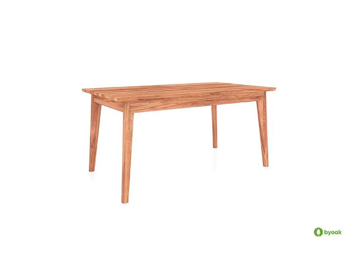 byoak Esstisch GREG mit Ausklappfunktion, aus Massivholz, Naturgeölt