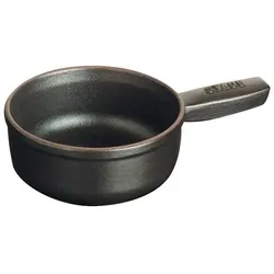 Staub Mini-Fondue-Topf, Caquelon, Schwarz