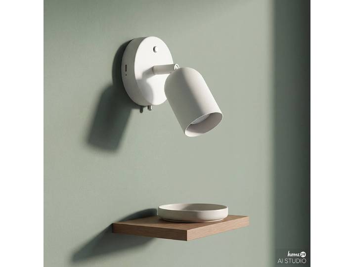 Akku-Wandleuchte DINA 10 x 15 x 16cm Beige/Beige Eisen, pulverbeschichtet LED LED-Platine