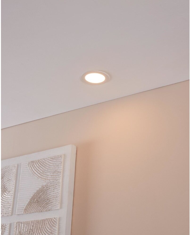 Eglo Spot à encastrer LED dimmable blanc Blanc 0x3cm