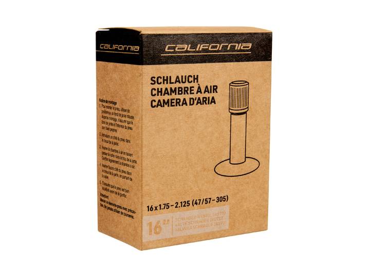 California Schlauch 16 × 1.75–2.125 AV
