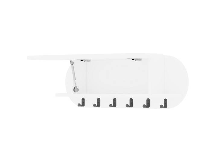 Kleiderhaken Yemek weiss Melamin H 28.5 cm 6 - Kleiderhaken