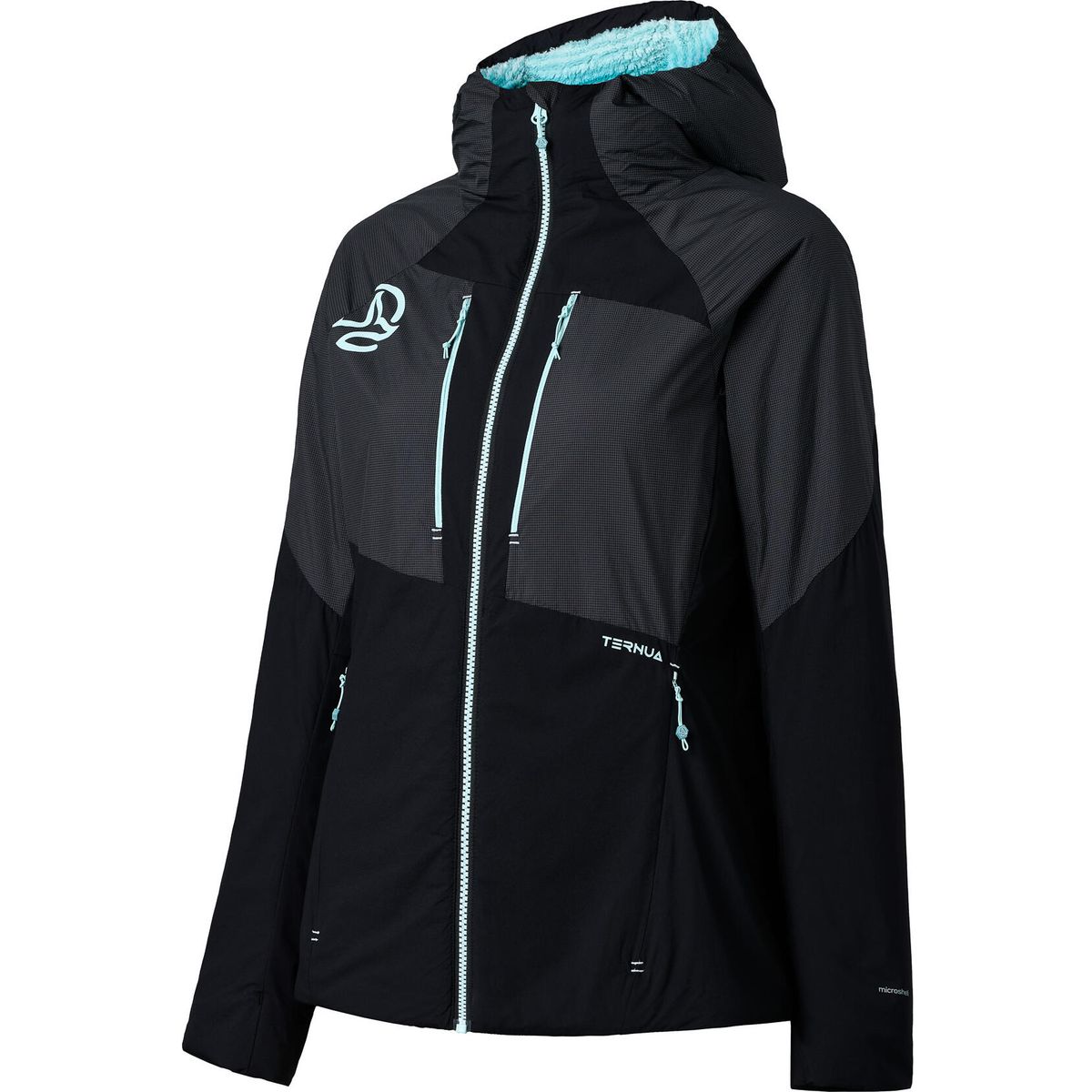 Ternua Kimoa Jacket W black/ligh mint (1397) M 1643478-1397-M
