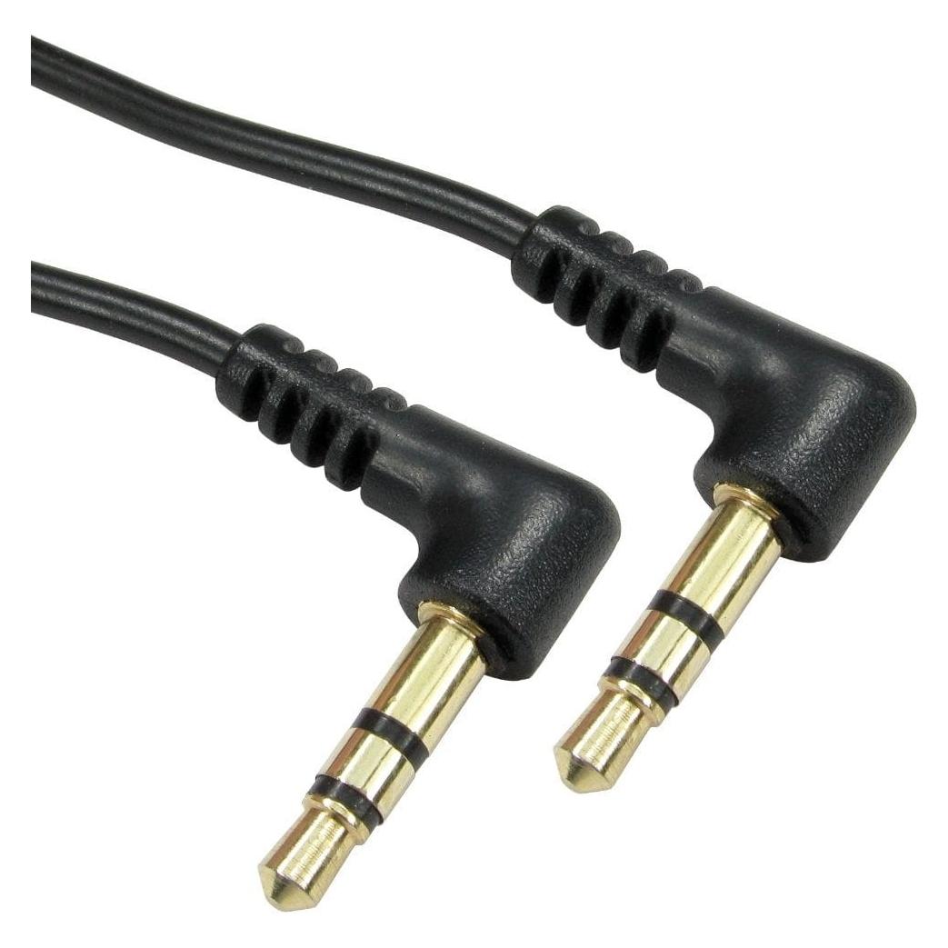 Cables Direct CDL 10m R/A 3.5mm Stereo Black (10 m) (2TSRR-10)