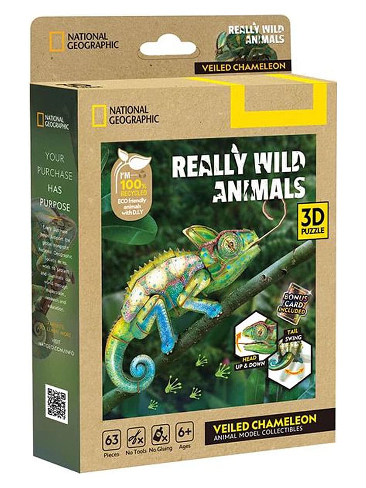 National Geographic 3D-Puzzle "Chamäleon" - ab 6 Jahren - onesize
