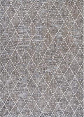 Dream Decor Rugs Grace Delta Brown Ivory Indoor Outdoor Area Rug