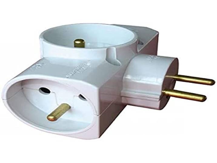 Zenitech - Multiprise 3 Prises latérale - Triplite - 3x16A - Blanc