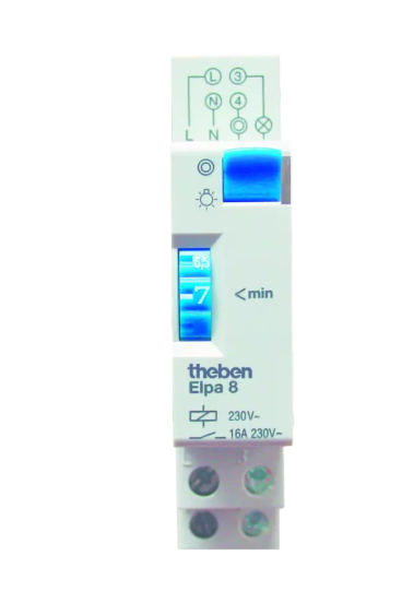 Theben 0080002Treppenlicht-Zeitschalter ELPA 8  min ELPA 8